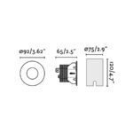Faro Barcelona GRUND 92 Αδιάβροχο Χωνευτό Φωτιστικό Δαπέδου 13W COB LED 3000K IP67 – 70729