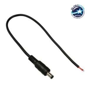 GloboStar® 70734 Male Connector με Καλώδιο 5.5*2.1