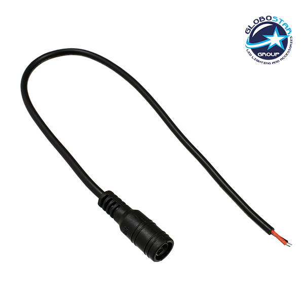GloboStar® 70735 Feme Connector με Καλώδιο 5.5*2.1