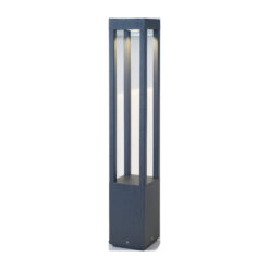 Faro Barcelona Κολωνάκι Κήπου AGRA  LED 9W 3000K IP55 Σκούρου Γκρι Χρώματος – 70753