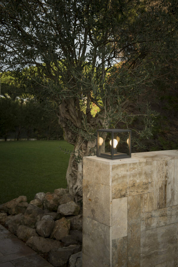 Φωτιστικό Κολωνάκι NALA Σκούρο Γκρι 1xE27 IP54 FARO – 70772