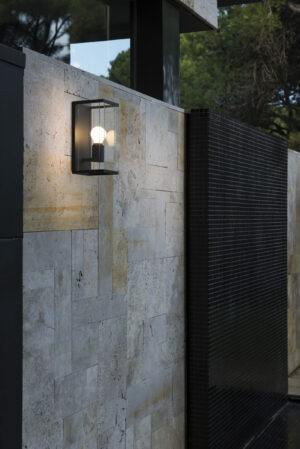 Φωτιστικό Τοίχου NALA Σκούρο Γκρι E27 IP54 FARO – 70773