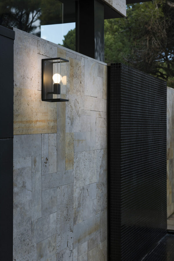 Φωτιστικό Τοίχου NALA Σκούρο Γκρι E27 IP54 FARO – 70773