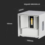 LED Φωτιστικό Τοίχου 5W V-TAC Λευκό Αδιάβροχο IP65 Φυσικό Λευκό 4000K – 217088