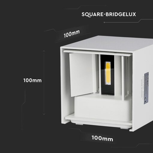 LED Φωτιστικό Τοίχου 5W V-TAC Λευκό Αδιάβροχο IP65 Φυσικό Λευκό 4000K – 217088