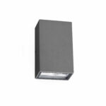 Faro Barcelona LING, Επιτοίχιο Φωτιστικό, Γκρι Χρώματος, IP54, 2 LED 6W 4000K – 70812