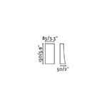 Φωτιστικό τοίχου NAIROBI καφέ IP54 6W LED 3000K FARO – 70832