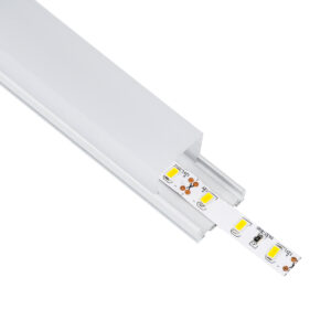 GloboStar® SURFACEPENDANT-PROFILE 70848-1M Προφίλ Αλουμινίου – Βάση & Ψύκτρα Ταινίας LED με Λευκό Γαλακτερό Κάλυμμα – Επιφανειακή & Κρεμαστή Χρήση – Πατητό Κάλυμμα – Λευκό – 1 Μέτρο – Μ100 x Π2.6 x Υ2.3cm