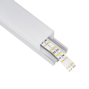 GloboStar® SURFACEPENDANT-PROFILE 70864-1M Προφίλ Αλουμινίου – Βάση & Ψύκτρα Ταινίας LED με Λευκό Γαλακτερό Κάλυμμα – Επιφανειακή & Κρεμαστή Χρήση – Πατητό Κάλυμμα – Ασημί – 1 Μέτρο – Μ100 x Π4.5 x Υ4.2cm