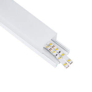GloboStar® SURFACEPENDANT-PROFILE 70865-1M Προφίλ Αλουμινίου – Βάση & Ψύκτρα Ταινίας LED με Λευκό Γαλακτερό Κάλυμμα – Επιφανειακή & Κρεμαστή Χρήση – Πατητό Κάλυμμα – Λευκό – 1 Μέτρο – Μ100 x Π4.5 x Υ4.2cm