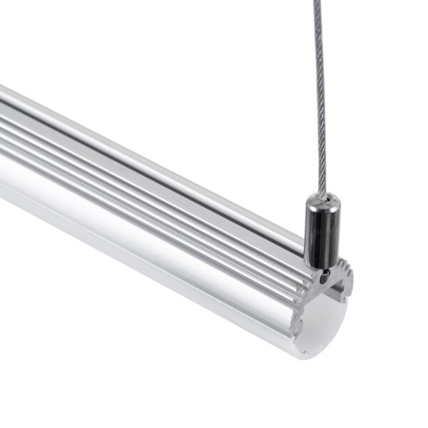 GloboStar® 70898 Σετ Στήριξης με 2 Ντίζες 1 Μέτρου για Κρεμαστά Προφίλ Αλουμινίου