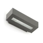 Φωτιστικό τοίχου WEST-2 σκούρο γκρι E27 IP54 FARO – 70899