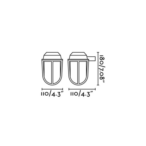 Faro Barcelona BORDA Επιτοίχιο Φωτιστικό, Εξωτερικού Χώρου από Ορείχαλκο- 70997