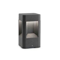 Faro Barcelona Φωτιστικό Κολωνάκι Κήπου NAYA LED 8W 3000K IP54 Σκούρου Γκρι Χρώματος – 71198
