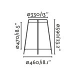 Faro Barcelona AKANE Φωτιστικό Δαπέδου E27  σε Πράσινο Χρώμα 12W  IP44 – 71262