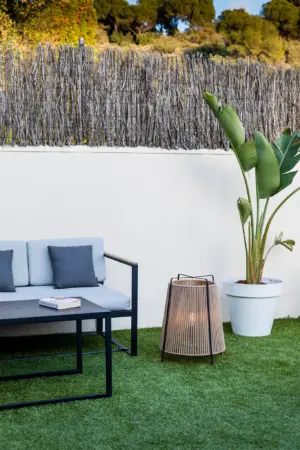 Faro Barcelona AKANE Φωτιστικό Δαπέδου E27 σε Μπεζ χρώμα IP44 – 71263