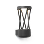 Faro Barcelona TWIST Επιτοίχιο Φωτιστικό Εξωτερικού Χώρου, IP65, Σκούρου Γκρι Χρώματος, LED 10W 3000K – 71285