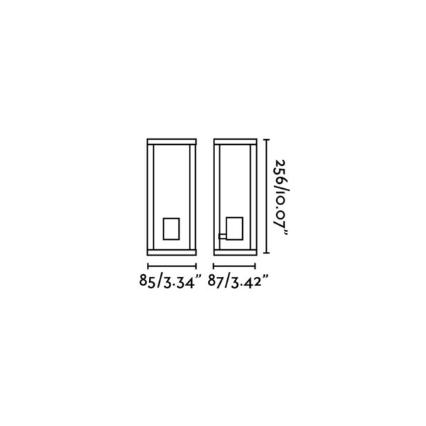 Faro Barcelona TAMASHI Επιτοίχιο Φωτιστικό Σκούρου Γκρι Χρώματος 1xE27- 71303