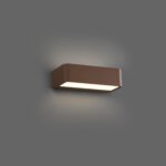 Eπιτοίχιο Φωτιστικό TAKUA Καφέ-Σκουριά LED 10W 3000K IP65 FARO – 71309
