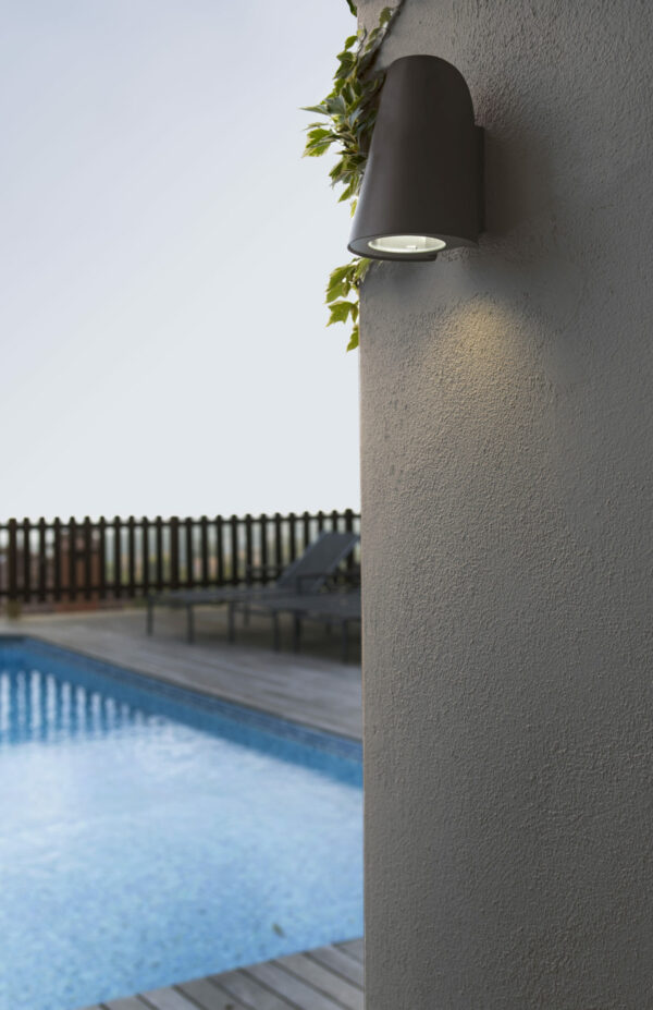 Απλίκα Τοίχου TINIA Σκούρο Γκρι 1xE27 IP44  FARO – 71353