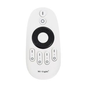 GloboStar® 71402 FUT006 Mi-Light Ασύρματο Χειριστήριο RF 2.4Ghz 4 Group για όλα τα Μονόχρωμα & CCT Mi-BOXER Controller DC 3V 2 x AAA – IP20 Λευκό Μ10.8 x Π5.4 x Υ2cm – 5 Years Warranty
