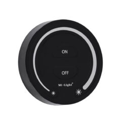 GloboStar® 71403 FUT087-B Mi-Light Ασύρματο Χειριστήριο Αφής RF 2.4Ghz για όλα τα Μονόχρωμα Mi-BOXER Controller DC 3V 2 x AAA – IP20 Μαύρο Φ8 x Υ1.8cm – 5 Years Warranty