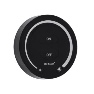 GloboStar® 71403 FUT087-B Mi-Light Ασύρματο Χειριστήριο Αφής RF 2.4Ghz για όλα τα Μονόχρωμα Mi-BOXER Controller DC 3V 2 x AAA – IP20 Μαύρο Φ8 x Υ1.8cm – 5 Years Warranty