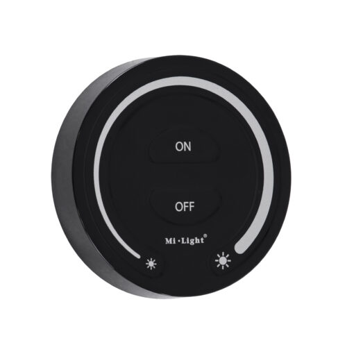 GloboStar® 71403 FUT087-B Mi-Light Ασύρματο Χειριστήριο Αφής RF 2.4Ghz για όλα τα Μονόχρωμα Mi-BOXER Controller DC 3V 2 x AAA – IP20 Μαύρο Φ8 x Υ1.8cm – 5 Years Warranty