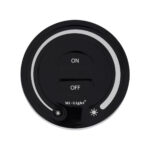 GloboStar® 71403 FUT087-B Mi-Light Ασύρματο Χειριστήριο Αφής RF 2.4Ghz για όλα τα Μονόχρωμα Mi-BOXER Controller DC 3V 2 x AAA – IP20 Μαύρο Φ8 x Υ1.8cm – 5 Years Warranty