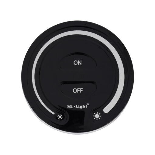 GloboStar® 71403 FUT087-B Mi-Light Ασύρματο Χειριστήριο Αφής RF 2.4Ghz για όλα τα Μονόχρωμα Mi-BOXER Controller DC 3V 2 x AAA – IP20 Μαύρο Φ8 x Υ1.8cm – 5 Years Warranty