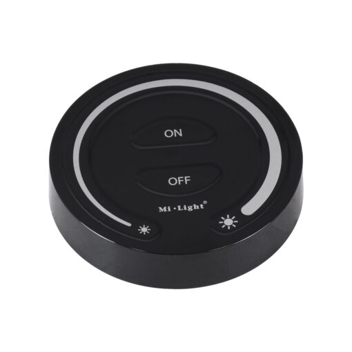 GloboStar® 71403 FUT087-B Mi-Light Ασύρματο Χειριστήριο Αφής RF 2.4Ghz για όλα τα Μονόχρωμα Mi-BOXER Controller DC 3V 2 x AAA – IP20 Μαύρο Φ8 x Υ1.8cm – 5 Years Warranty