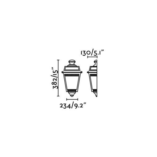 Faro Barcelona ARGOT Επιτοίχιο Φωτιστικό, Χρώματος Σκουριάς, Διαχύτης Γυαλί Φυσαλίδων – 71424
