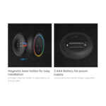 GloboStar® 71434 S2-B Mi-Light Ασύρματο Χειριστήριο Αφής RF 2.4Ghz για όλα τα RGBW+WW Mi-BOXER Controller DC 3V 2 x AAA – IP20 Μαύρο Φ7 x Υ2.5cm – 5 Years Warranty