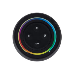 GloboStar® 71434 S2-B Mi-Light Ασύρματο Χειριστήριο Αφής RF 2.4Ghz για όλα τα RGBW+WW Mi-BOXER Controller DC 3V 2 x AAA – IP20 Μαύρο Φ7 x Υ2.5cm – 5 Years Warranty