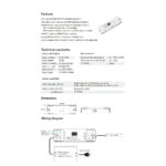 GloboStar® 71447 D3-L SKYDANCE DC DMX & RDM Dimmer High Speed Controller / Decoder 3 Καναλιών DC 12-24V 3 x 6A 144W – Max 18.5A 432W – IP20 Μ17 x Π5 x Υ2.5cm – 5 Years Warranty