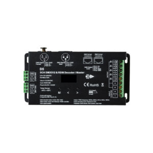 GloboStar® 71448 D5 SKYDANCE DC DMX & RDM Dimmer High Speed Controller / Decoder 5 Καναλιών DC 12-24V 5 x 6A 144W – Max 30A 864W – IP20 Μ17 x Π8 x Υ4cm – 5 Years Warranty