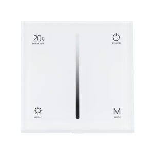 GloboStar® 71452 S1-T SKYDANCE AC Smart RF 2.4Ghz & Αφής – Touch Triac Dimming AC100-240V σε AC100-240V 1 x 1.5A 360W – Max 1.5A 360W – IP20 – Λευκό Σώμα – Μ8.5 x Π8.5 x Υ3.2cm – 5 Years Warranty