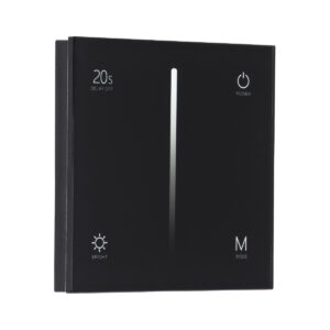 GloboStar® 71453 S1-T SKYDANCE AC Smart RF 2.4Ghz & Αφής – Touch Triac Dimming AC100-240V σε AC100-240V 1 x 1.5A 360W – Max 1.5A 360W – IP20 – Μαύρο Σώμα – Μ8.5 x Π8.5 x Υ3.2cm – 5 Years Warranty