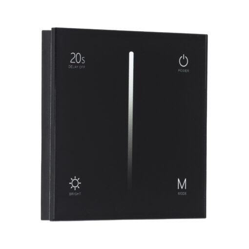 GloboStar® 71453 S1-T SKYDANCE AC Smart RF 2.4Ghz & Αφής – Touch Triac Dimming AC100-240V σε AC100-240V 1 x 1.5A 360W – Max 1.5A 360W – IP20 – Μαύρο Σώμα – Μ8.5 x Π8.5 x Υ3.2cm – 5 Years Warranty