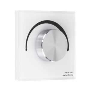 GloboStar® 71454 S1-K SKYDANCE AC Smart RF 2.4Ghz & Ροοστάτη – Push ON/OFF Triac Dimming AC100-240V σε AC100-240V 1 x 1.5A 360W – Max 1.5A 360W – IP20 – Λευκό Σώμα – Μ8.5 x Π8.5 x Υ5cm – 5 Years Warranty