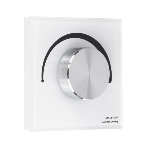 GloboStar® 71454 S1-K SKYDANCE AC Smart RF 2.4Ghz & Ροοστάτη – Push ON/OFF Triac Dimming AC100-240V σε AC100-240V 1 x 1.5A 360W – Max 1.5A 360W – IP20 – Λευκό Σώμα – Μ8.5 x Π8.5 x Υ5cm – 5 Years Warranty