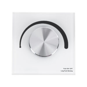 GloboStar® 71454 S1-K SKYDANCE AC Smart RF 2.4Ghz & Ροοστάτη – Push ON/OFF Triac Dimming AC100-240V σε AC100-240V 1 x 1.5A 360W – Max 1.5A 360W – IP20 – Λευκό Σώμα – Μ8.5 x Π8.5 x Υ5cm – 5 Years Warranty