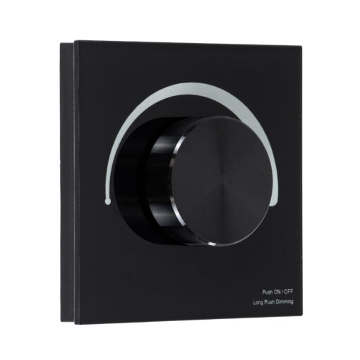 GloboStar® 71455 S1-K SKYDANCE AC Smart RF 2.4Ghz & Ροοστάτη – Push ON/OFF Triac Dimming AC100-240V σε AC100-240V 1 x 1.5A 360W – Max 1.5A 360W – IP20 – Μαύρο Σώμα – Μ8.5 x Π8.5 x Υ5cm – 5 Years Warranty