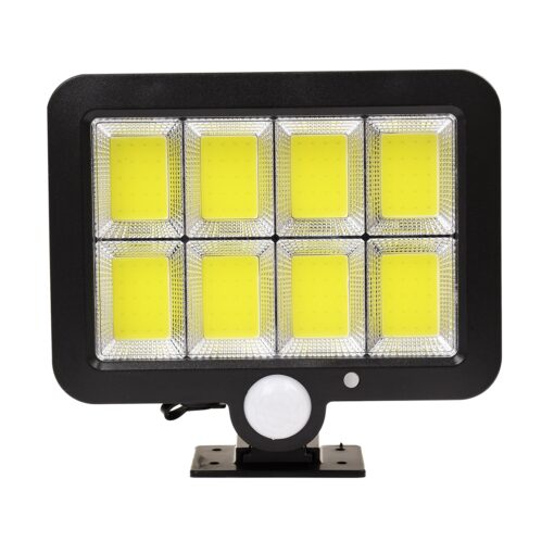 GloboStar® 71463 Αυτόνομος Ηλιακός Προβολέας LED 120 6 x COB 35W 1800lm με Ενσωματωμένη Μπαταρία 2400mAh – Φωτοβολταϊκό Πάνελ με Αισθητήρα Ημέρας-Νύχτας – PIR Αισθητήρα Κίνησης Αδιάβροχο IP65 Ψυχρό Λευκό 6000K
