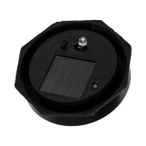 GloboStar® 71471 Αυτόνομο Ηλιακό Φωτιστικό LED SMD 1W 95lm με Ενσωματωμένη Μπαταρία 300mAh – Φωτοβολταϊκό Πάνελ με Αισθητήρα Ημέρας-Νύχτας Αδιάβροχο IP65 Φανάρι Κήπου Στρογγυλό Θερμό Λευκό 3000K