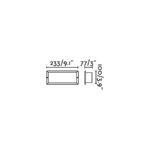 Faro Barcelona LISO Χωνευτό Φωτιστικό Τοίχου, IP44 Χωρίς Flash Box, Μαύρου Χρώματος- 71491