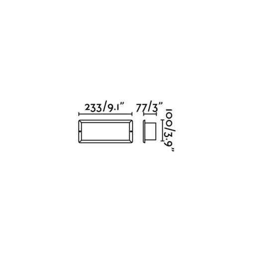 Faro Barcelona LISO Χωνευτό Φωτιστικό Τοίχου, IP44 Χωρίς Flash Box, Μαύρου Χρώματος- 71491