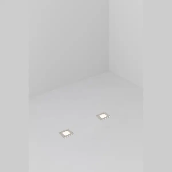 Faro Barcelona LED-18 Χωνευτό INOX Τετράγωνο Φωτιστικό LED Εξωτερικών Χώρων 3000K – 71499N