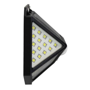 GloboStar® 71499 Αυτόνομο Ηλιακό Φωτιστικό LED SMD 10W 1000lm με Ενσωματωμένη Μπαταρία 1200mAh – Φωτοβολταϊκό Πάνελ με Αισθητήρα Ημέρας-Νύχτας και PIR Αισθητήρα Κίνησης Αδιάβροχο IP65 Ψυχρό Λευκό 6000K