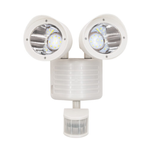 GloboStar® 71508 Λευκό Αυτόνομο Ηλιακό Φωτιστικό LED SMD 10W 150lm με Ενσωματωμένη Μπαταρία 1200mAh – Φωτοβολταϊκό Πάνελ με Αισθητήρα Ημέρας-Νύχτας και PIR Αισθητήρα Κίνησης Αδιάβροχο IP54 Ψυχρό Λευκό 6000K